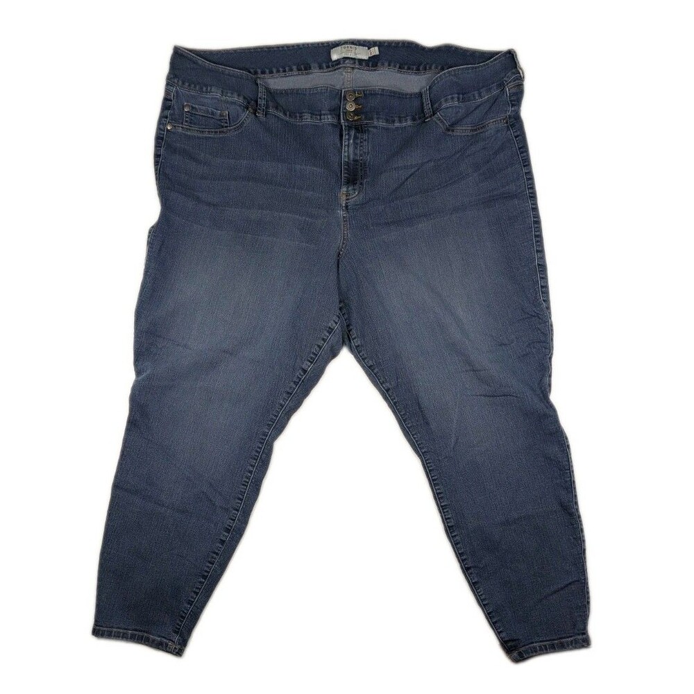 Torrid Super Soft Jegging Jeans Blue Wash Stretch Denim Women Size 30T High Rise